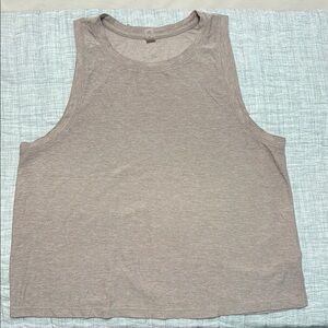 Beyond yoga space dye Tan Sleeveless tank